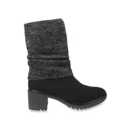 Mochi Women's Black Casual Booties-picture-27