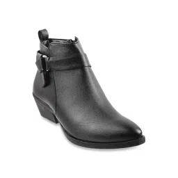 Mochi Women's Black Casual Booties-picture-18