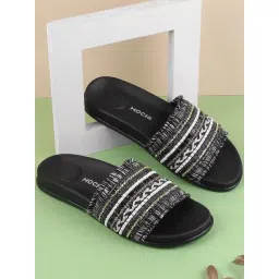 Mochi Women's Black Casual Sandals-picture-13