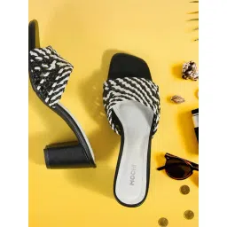 Mochi Women's Black Slide Sandals-picture-13