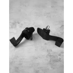 Mochi Women's Black Slide Sandals-picture-27