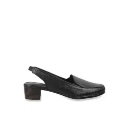 Mochi Women's Black Sling Back Sandals-picture-20