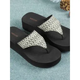 Mochi Women's Black Thong Sandals-picture-26