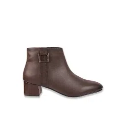 Mochi Women's Brown Casual Booties-image-32