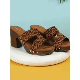 Mochi Women's Brown Casual Sandals-image-29