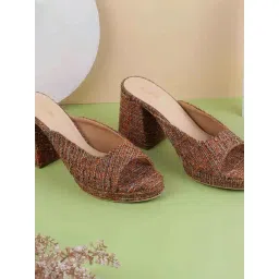 Mochi Women's Brown Casual Sandals-image-43