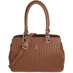 mochi Women's Fashionable Faux Leather Satchel Bag-picture-34