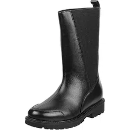 mochi Women's Faux Leather Mid Calf Fashion Boots-picture-13
