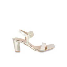 Mochi Women's Gold Ankle Strap Sandals-picture-30