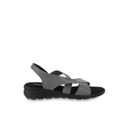 Mochi Women's Grey Back Strap Wedges-picture-30