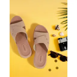 Mochi Women's Pink Slide Sandals-picture-31