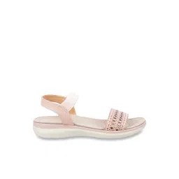 Mochi Women's Pink Sling Back Sandals-picture-16