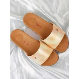 Mochi Women's Tan Slides-picture-36
