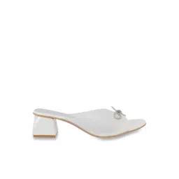 Mochi Women's White Casual Sandals-picture-44