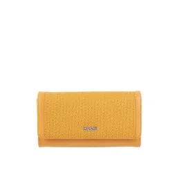 Mochi Yellow Synthetic Textured Wallet-picture-11