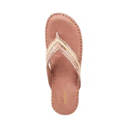 mochi Womens Synthetic Rose Gold Slippers (Size (6 UK (39 EU)) image 5