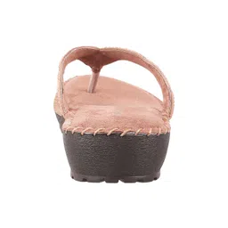 mochi Womens Synthetic Rose Gold Slippers (Size (6 UK (39 EU)) image 3