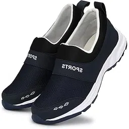 mochites Mesh Grey Slip On Casual Wear Running Sports Shoes for Men (BAB7027-MC)-picture-15