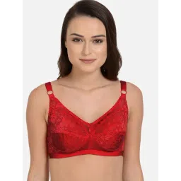 Mod & Shy Maroon Non Wired Non Padded Minimizer Bra-picture-30