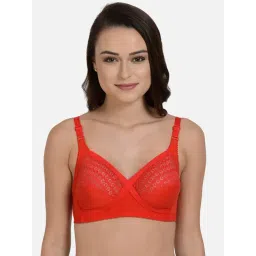 Mod & Shy Red Non Wired Non Padded Everyday Bra-picture-10