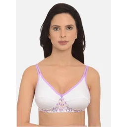 mod & shy White & Purple Solid Non-Wired Non Padded Everyday Bra MS91M-picture-40