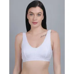 mod & shy White Cotton Beginner's Bra-picture-15