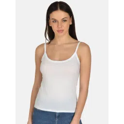 Mod & Shy White Cotton Camisole-picture-27