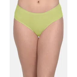 mod & shy Women Green Solid Anti Microbial Hipster Briefs MU202-picture-23