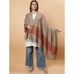 Moda Chales Women Striped Woven Design Shawl-picture-21