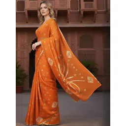 Moda Rapido Bandhani Pure Chiffon Bandhani Saree-picture-33