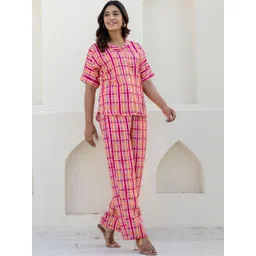 Moda Rapido Checked Shirt With Trousers Co-Ords-picture-19