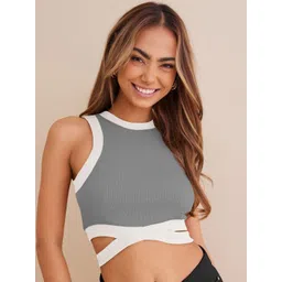 Moda Rapido Cotton Crepe Crop Top-picture-36