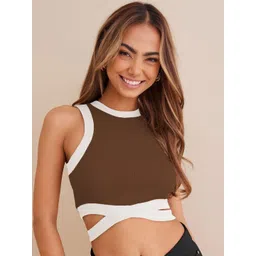 Moda Rapido Cotton Crepe Crop Top-picture-37