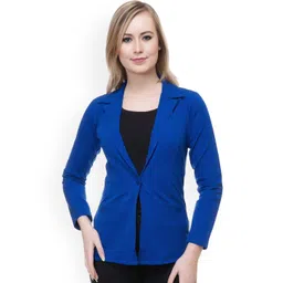 Moda Rapido Cotton Notched Lapel Collar Single-Breasted Blazer-picture-18