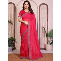 Moda Rapido Embellished Beads and Stones Net Heavy Work Saree-picture-23