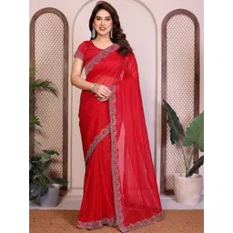 Moda Rapido Embellished Zari Net Heavy Work Saree-picture-36