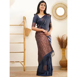 Moda Rapido Embellished Zari Silk Blend Banarasi Saree-picture-32