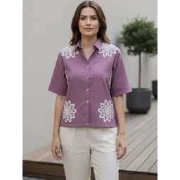 Moda Rapido Embroidered Top-picture-40