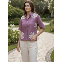 Moda Rapido Embroidered Top image 5