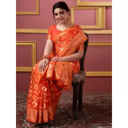 Moda Rapido Ethnic Motifs Woven Design Pure Silk Kanjeevaram Saree-picture-37