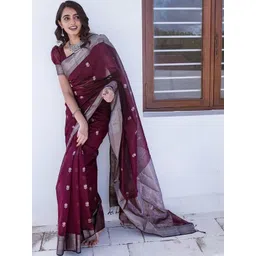 Moda Rapido Ethnic Motifs Zari Handloom Banarasi Saree-picture-29