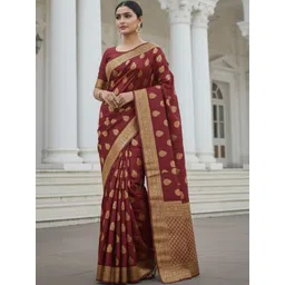 Moda Rapido Ethnic Motifs Zari Pure Silk Handloom Banarasi Saree-picture-34