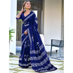 Moda Rapido Floral Printed Pure Cotton Saree-picture-10