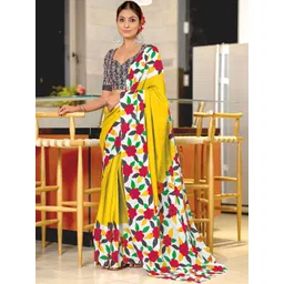 Moda Rapido Floral Printed Pure Cotton Saree-picture-34