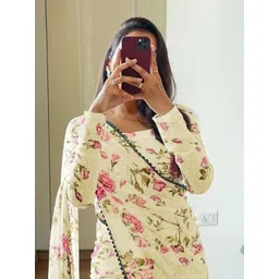 Moda Rapido Floral Printed Pure Georgette Ready to Wear Saree-picture-12