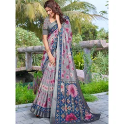 Moda Rapido Floral Printed Zari Saree-picture-34