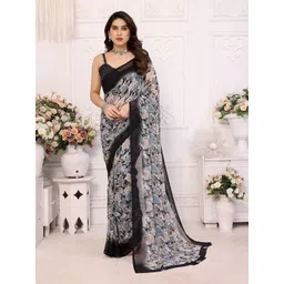Moda Rapido Floral Pure Georgette Saree-picture-14