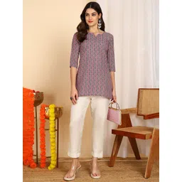 Moda Rapido Geometric Printed Kurti-picture-30