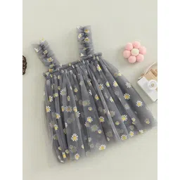 Moda Rapido Girls Floral Printed A-Line Dress-picture-58