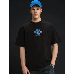 Moda Rapido Graphic Printed Bio Finish Pure Cotton Oversized T-shirt-picture-38